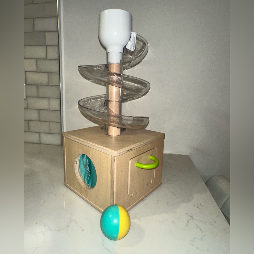 Lovevery Slide & Seek Ball Run Wooden Baby Toy